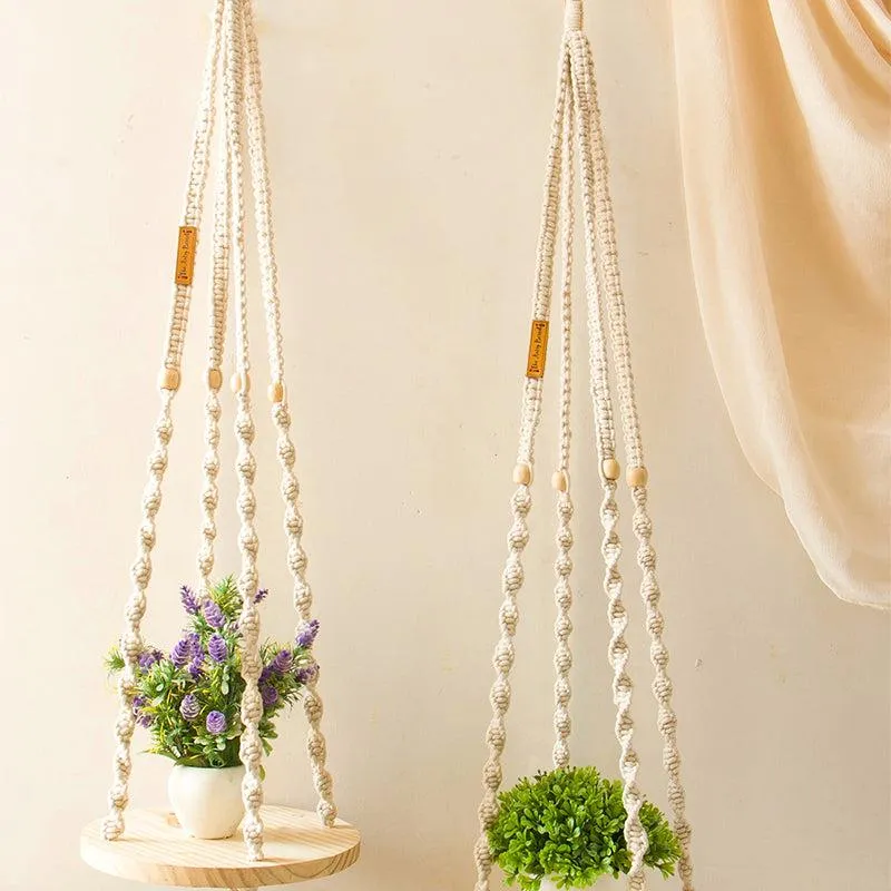 Oskar Pine Wood Hanging Shelf - Set Of Two media 4