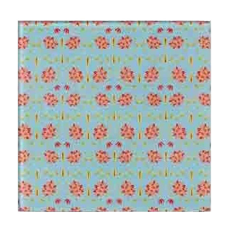 Magnate Mughal Floral Blue Square Coasters - Set Of Four media 4