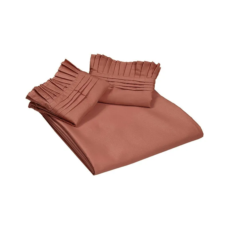 Mono Magic Cotton Bedsheet (Rust) - 300 TC media 6