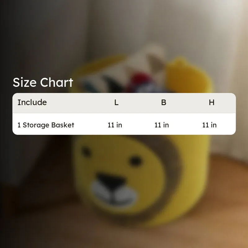 Leo Roar Cotton Storage Basket media 6