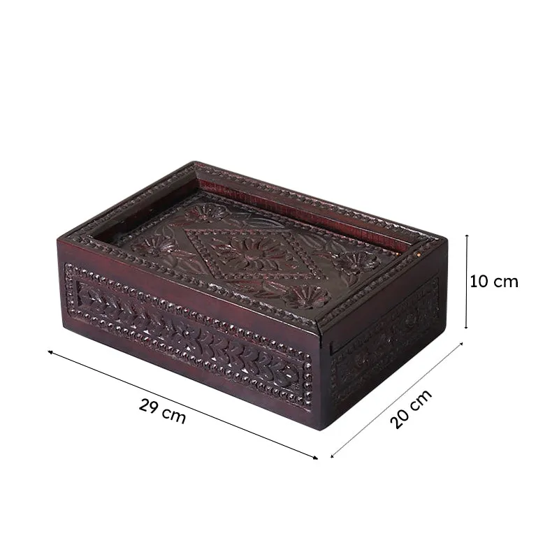 Layra Mango Wood Masala Box media 8
