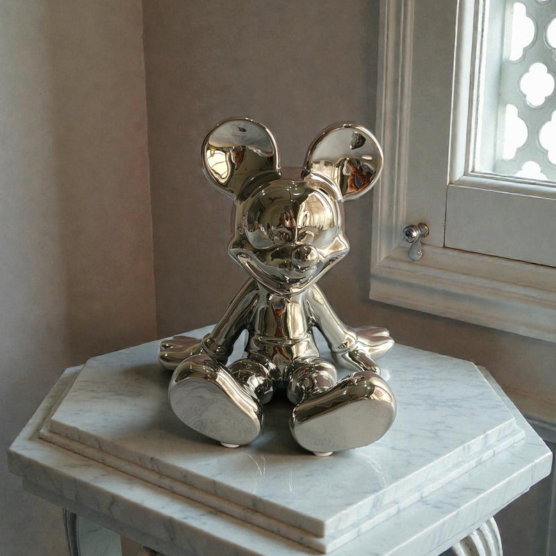 Luxe Mickey Mouse Inspired Showpiece - Silver