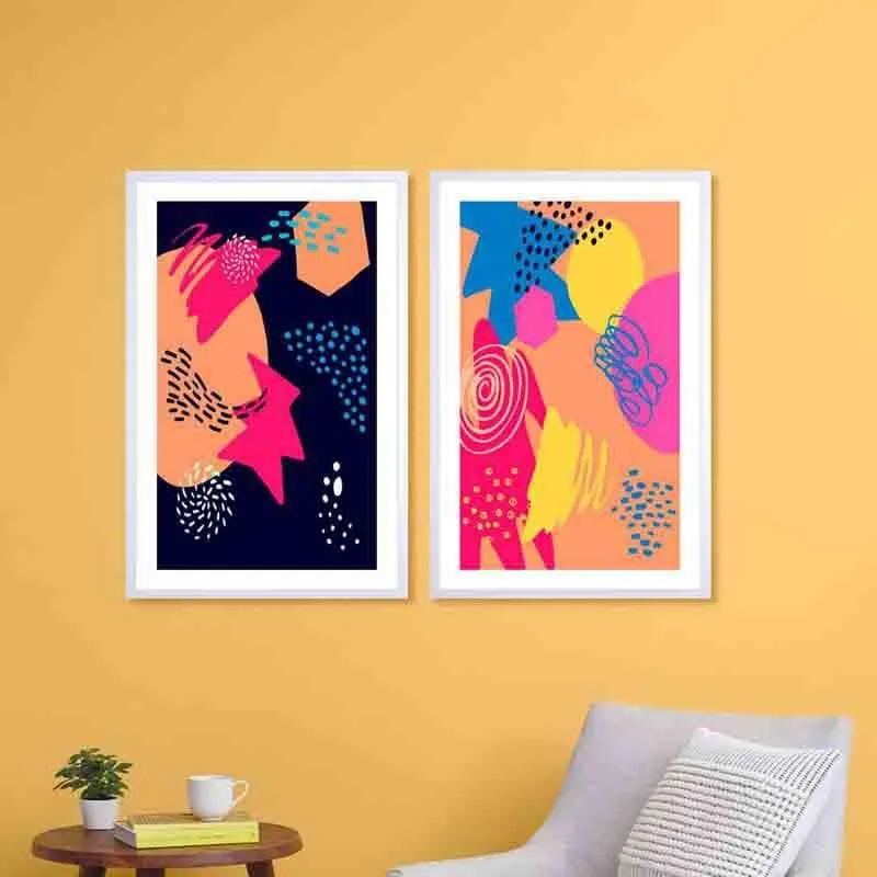 Madness Poly Canvas Wall Art - Set Of Two media 1