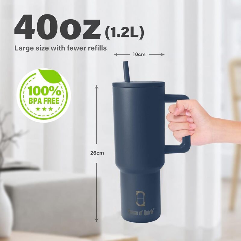 Hydra Boost Stainless Steel Tumbler (1200 ML) - Shadow Blue image 8