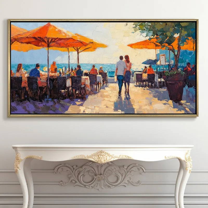 Riviera Dreams Wall Painting With Frame media 5