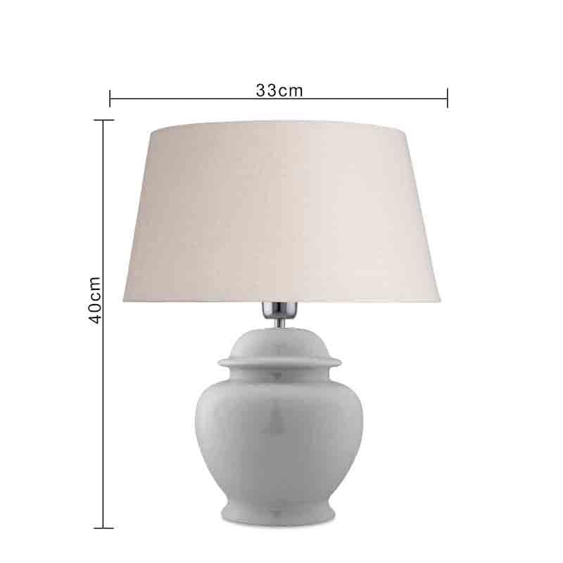 Vienna Ceramic Table Lamp - White media 7