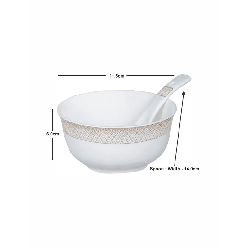 Ariel Serving Bowl With Spoon (280 ML) - Twelve Piece Set media 5