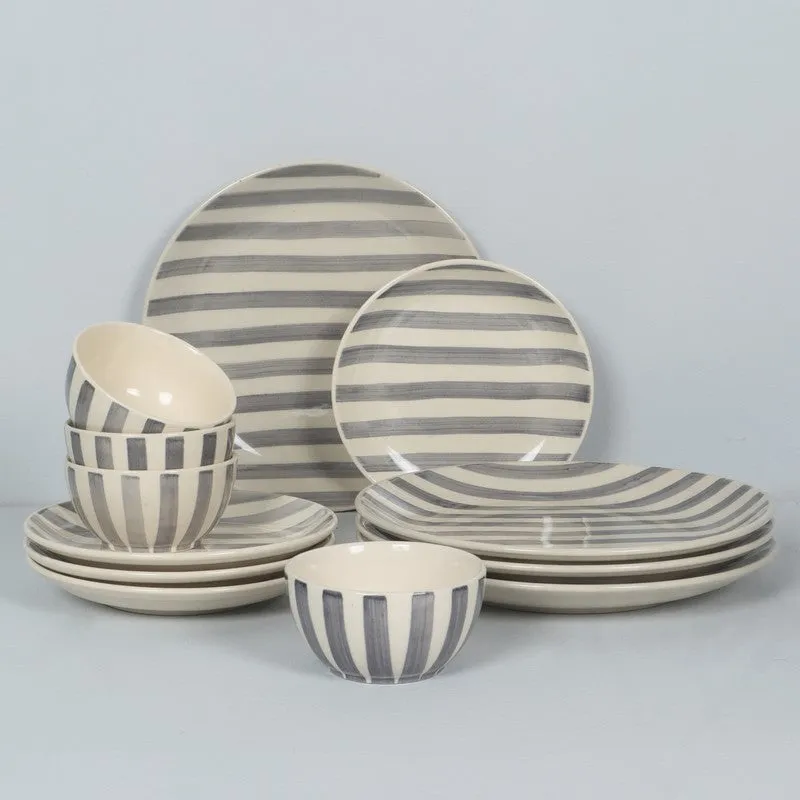 EasyServe Dining Set (Grey,White) - 12 Piece Set media 3