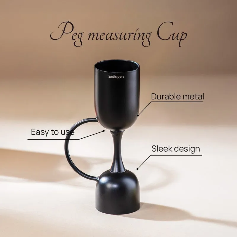 The Fine Measure Stainless Steel Jigger (Black) - 30 ML/60 ML media 4