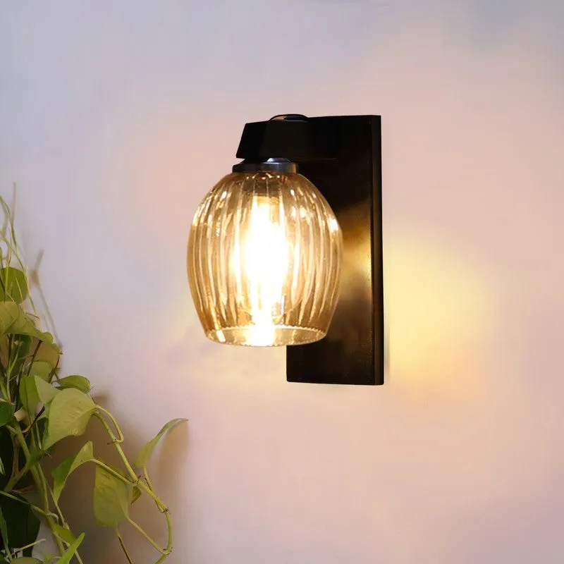 Vintage Glow Stripes Glass Wall Lamp media 4