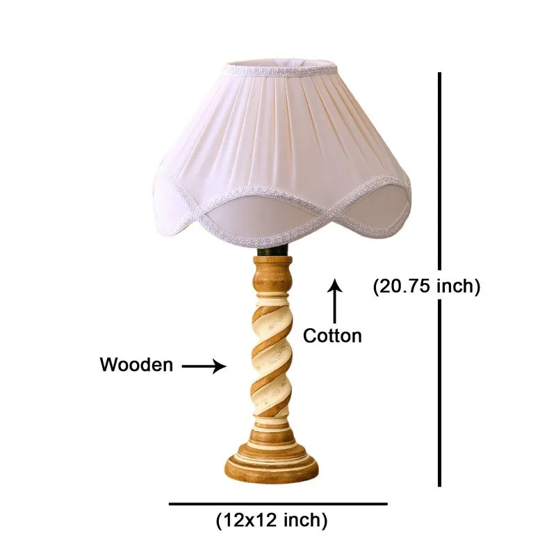 Modera Mylo Wooden Table Lamp - White media 8