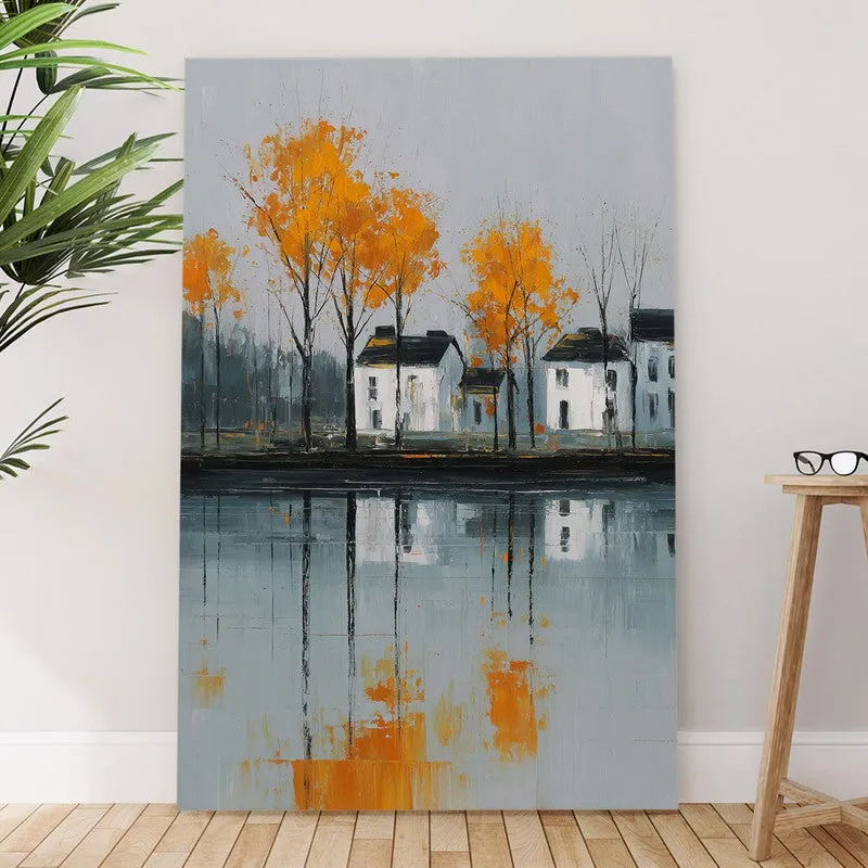 Autumn Reflection Landscape Canvas Wall Art media 6