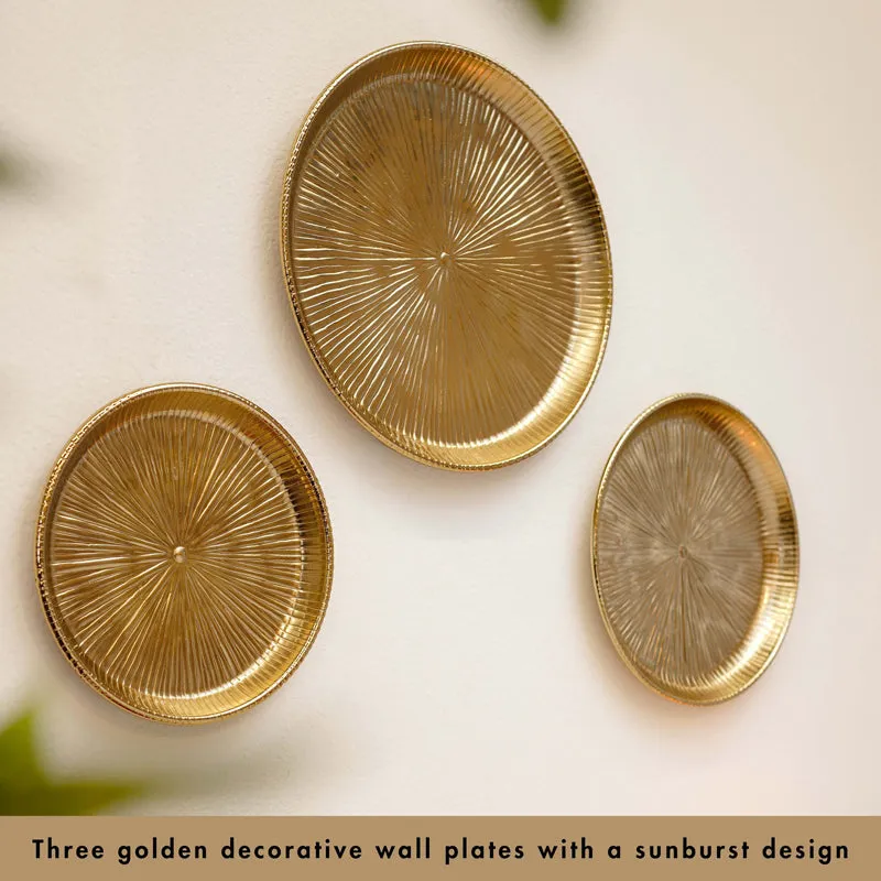 Aurique Metal Wall Plate - Set Of Three media 3