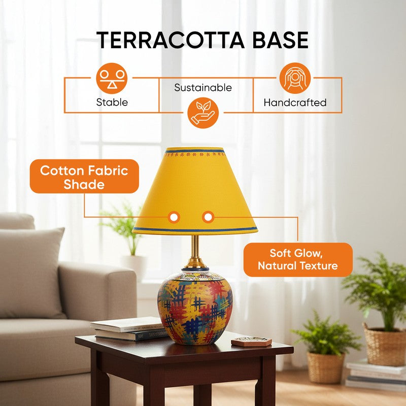 Shahana Terracotta Table Lamp - Multicolor media 6
