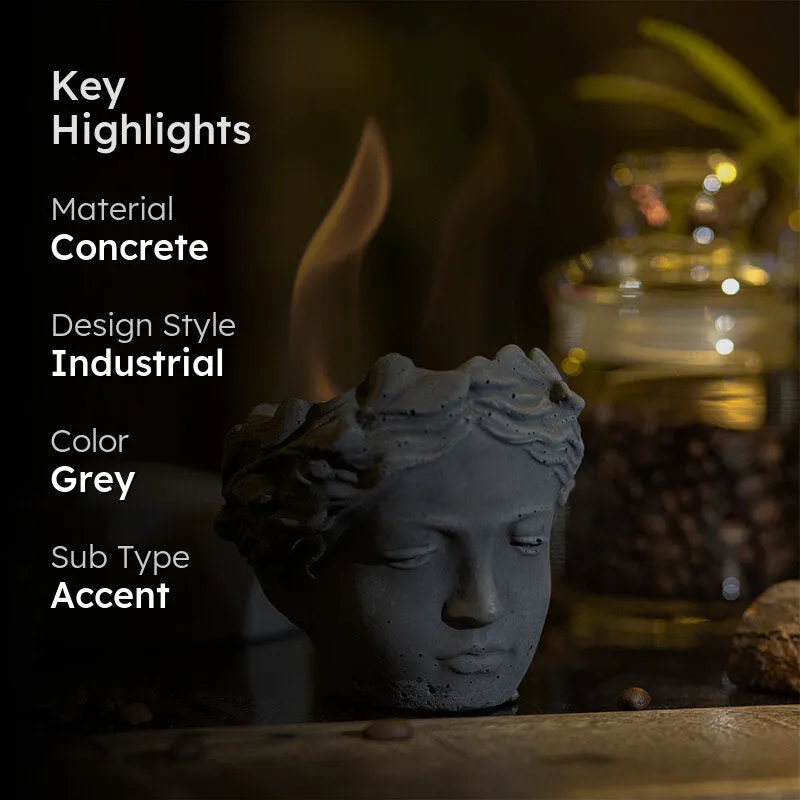 Greek Maiden Concrete Firepit media 2