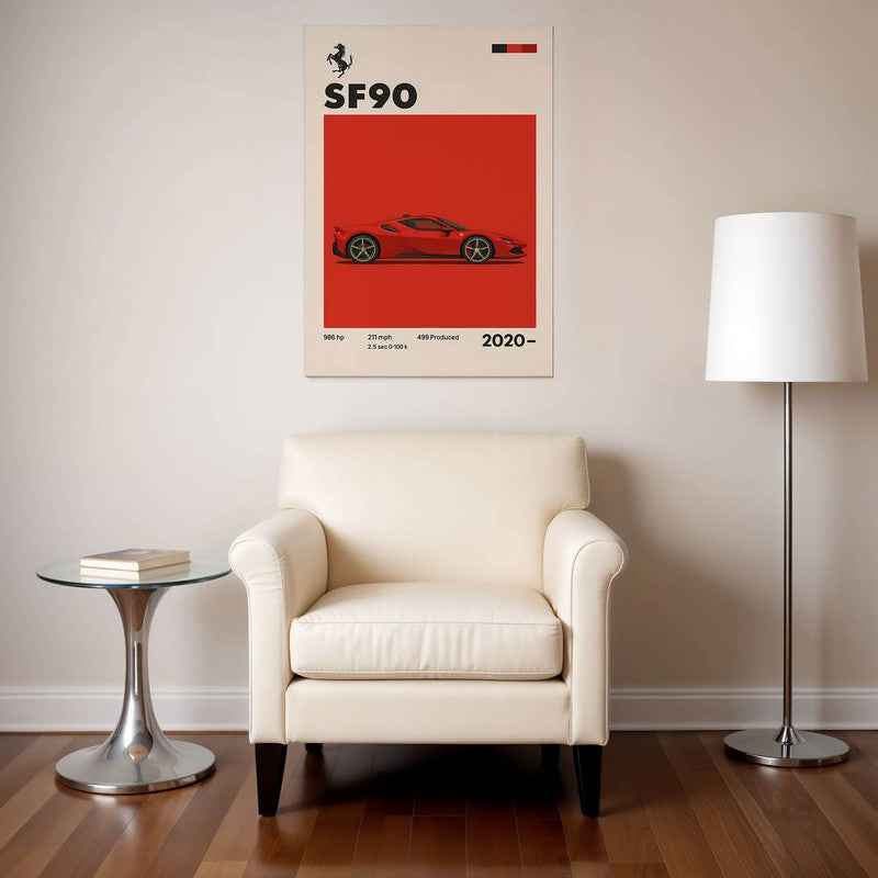Ferrari SF90 Wall Poster