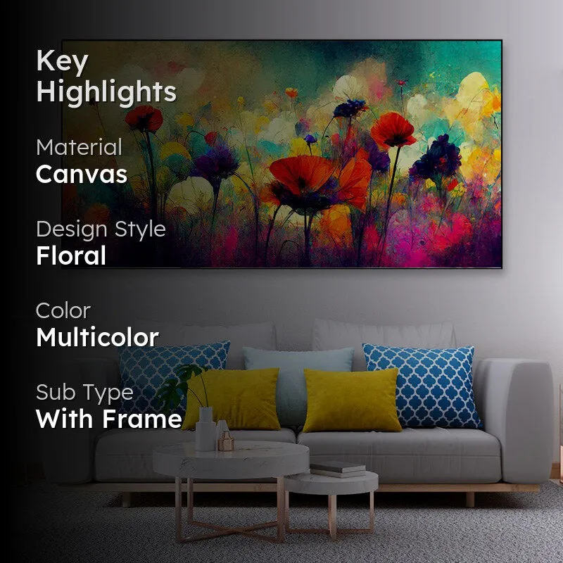 Abstract Bloomscape Canvas Wall Painting media 2