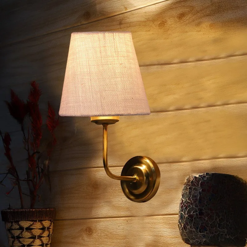 Lumoire Cone Metal Wall Lamp - Gold,White media 4