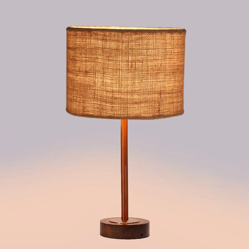 Sienna I Rodin Wooden Table Lamp - Beige,Copper,Brown media 5