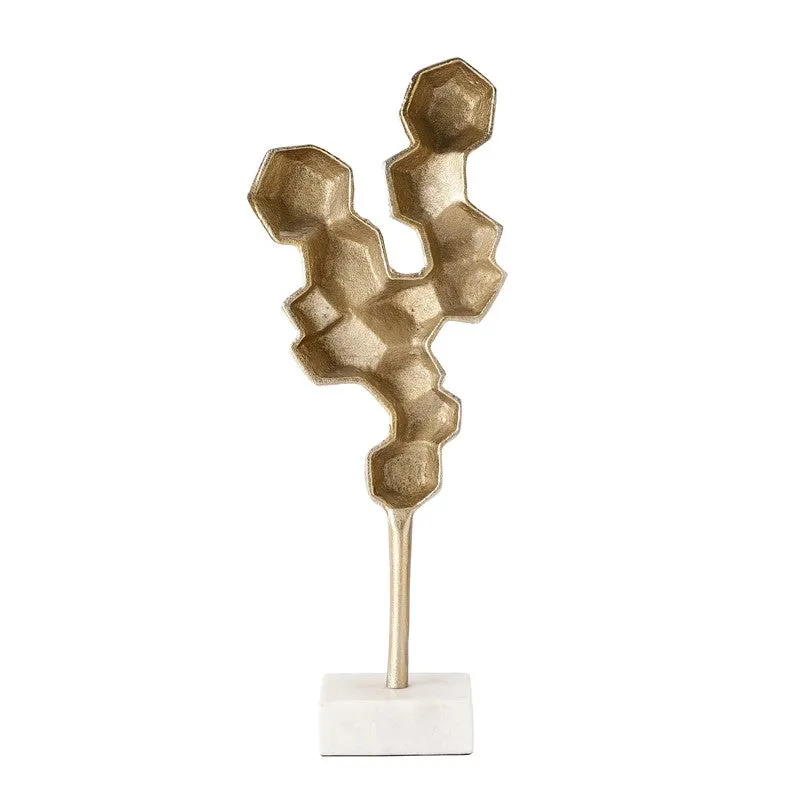 Honeycomb Aluminium Showpiece (Gold) media 5