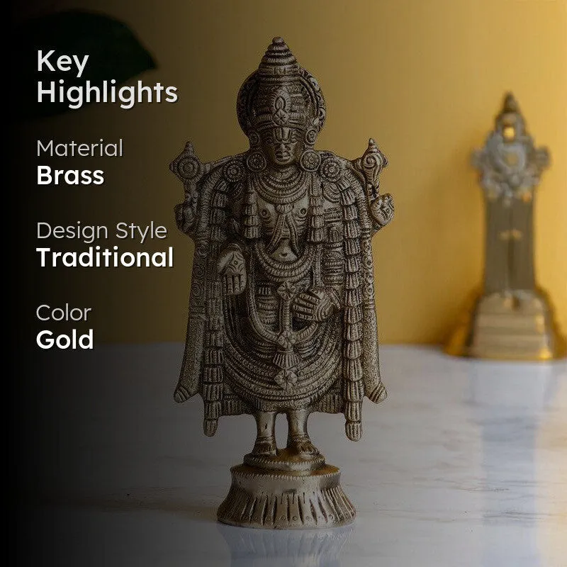 Shri Tirupati Balaji Brass Idol media 2