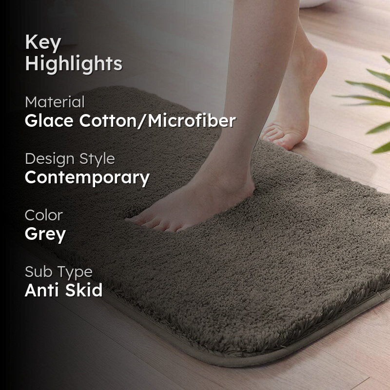 Vegas Luxe Bath Mat - Taupe media 2