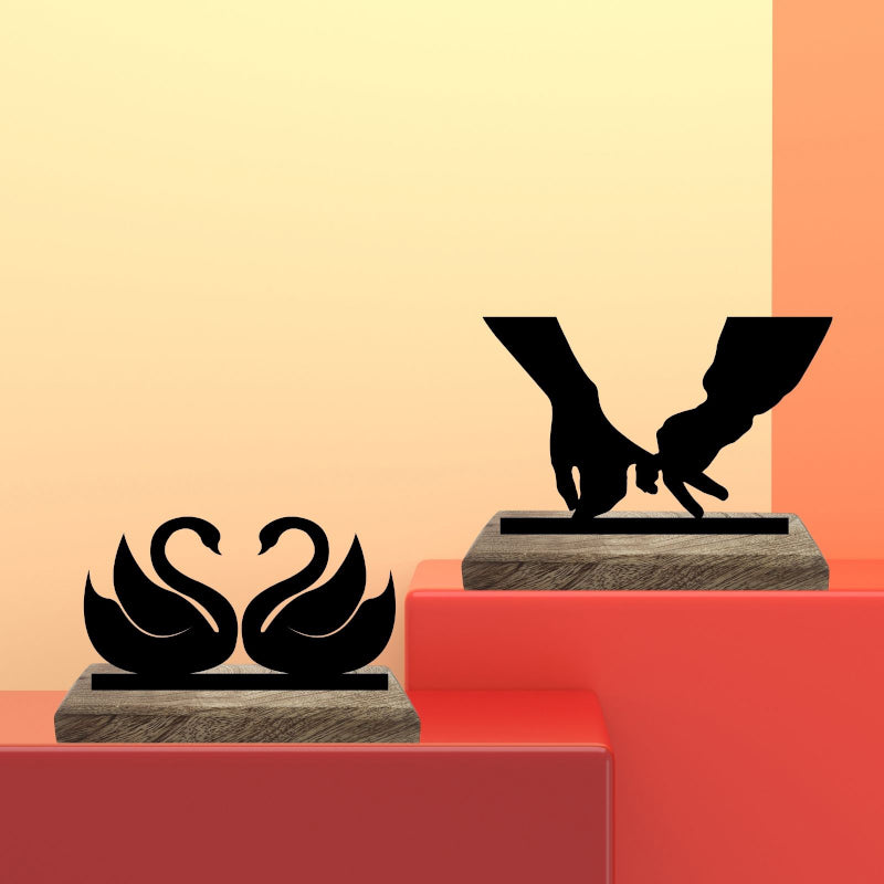 Regal Romance Showpiece - Set Of Two