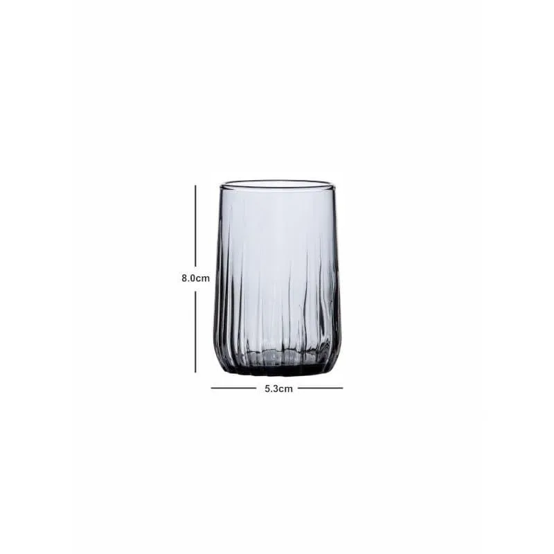 Pasabahce Aspen Glass Tumbler (Grey) (135 ml ) - Set Of Six media 6