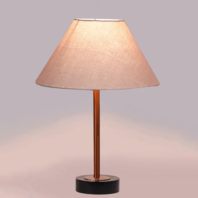Cotin II Rodin Wooden Table Lamp - Grey,Copper,Black media 5
