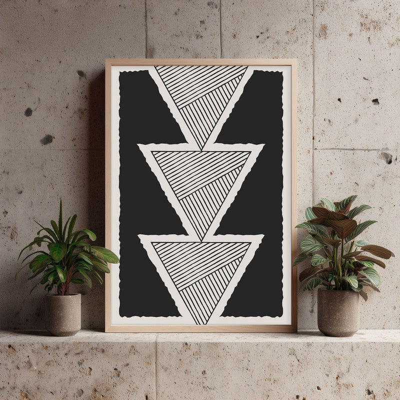 Tranquil Prism Archival Canvas Wall Art - Natural Brown Frame media 4