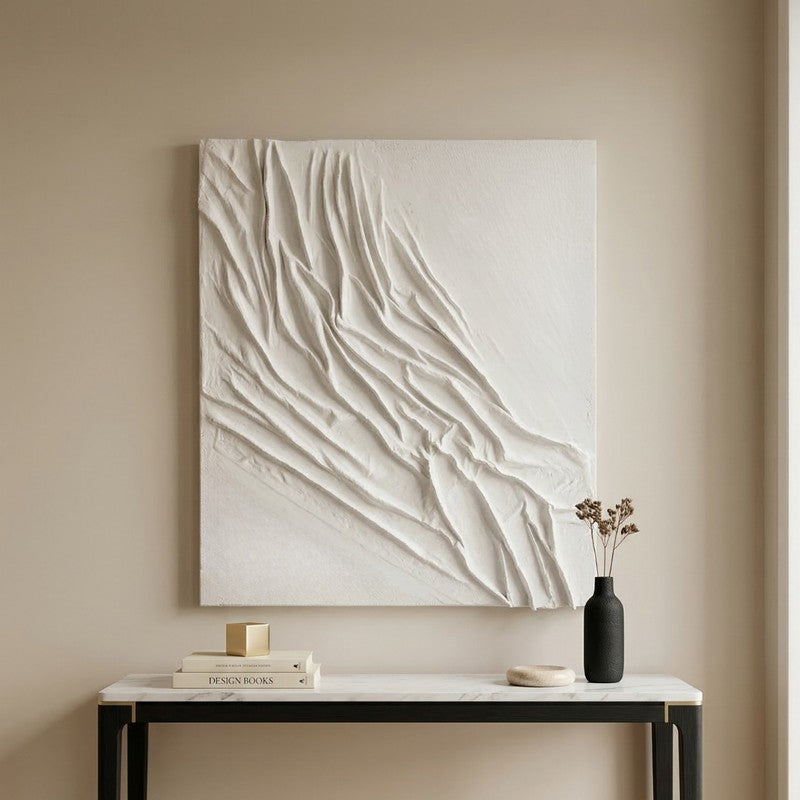 Draped Flow Handmade Canvas Wall Painting media 5