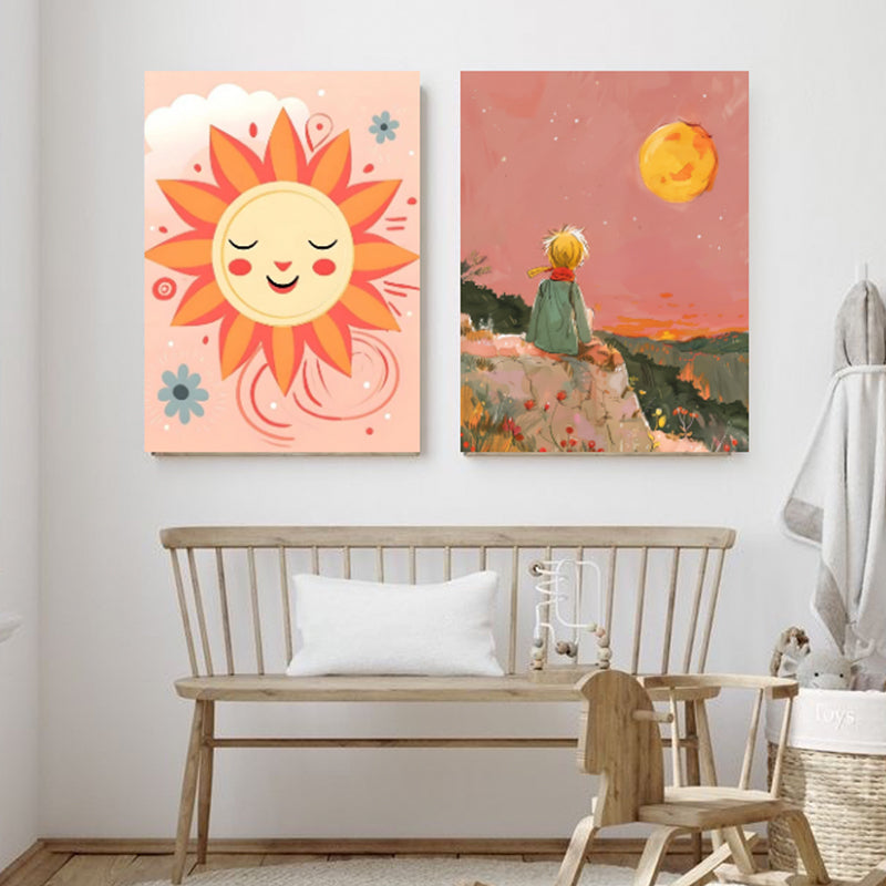 Sunny Days Wall Painting - Set Of Two