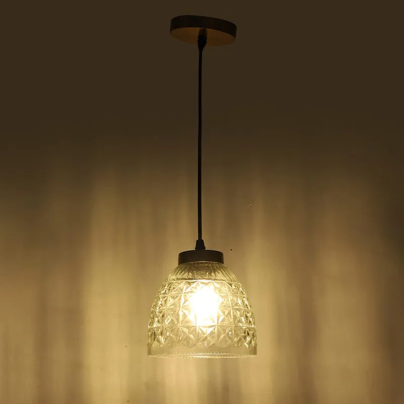 Crestelle Pendant Glass Ceiling Lamp media 7