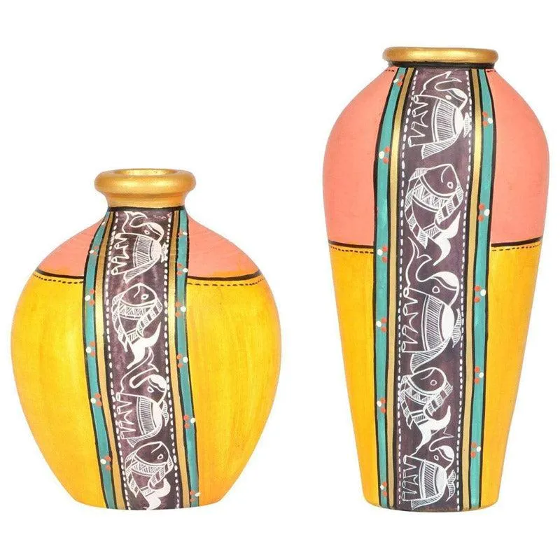 Mei Terracotta Vase - Two Piece Set media 3