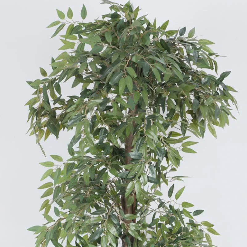 Grovera Artificial Smilax With Black Plastic Pot - 6 Feet media 5