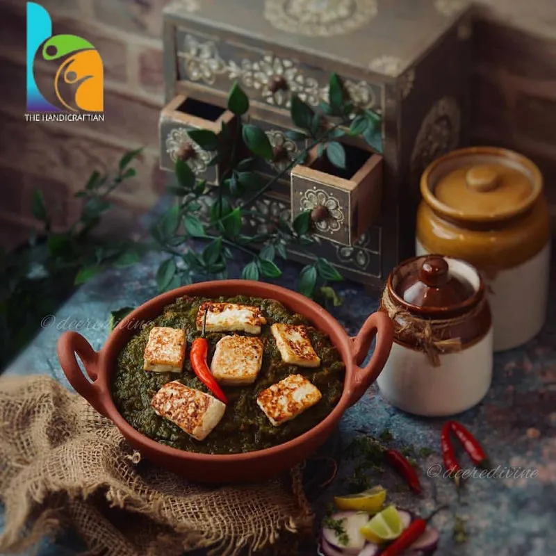 Rasoi Terracotta Serving Kadhai - 1000 mL media 9