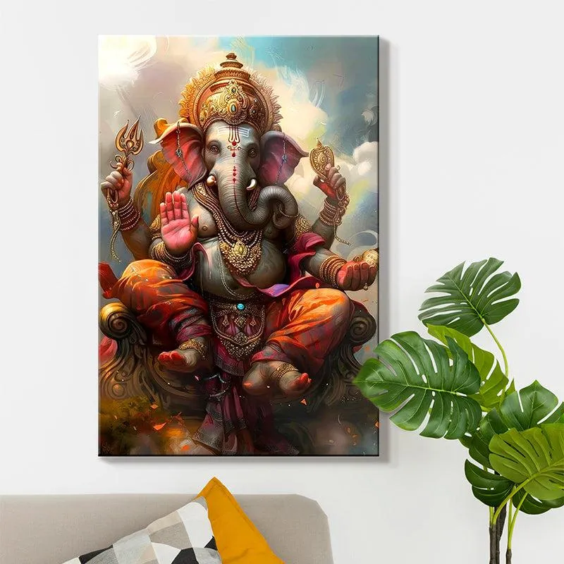 Lord Of Wisdom Wall Painting media 6