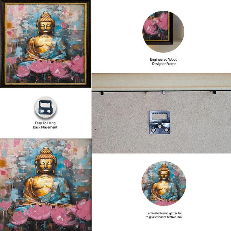 Lotus Serenity Buddha Wall Art media 5