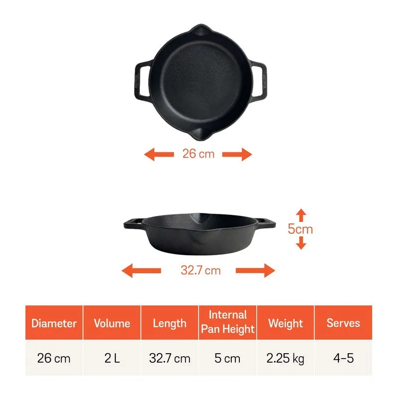 Meyer Cast Iron Frying Pan - 2000 mL/11.7 Inches media 9
