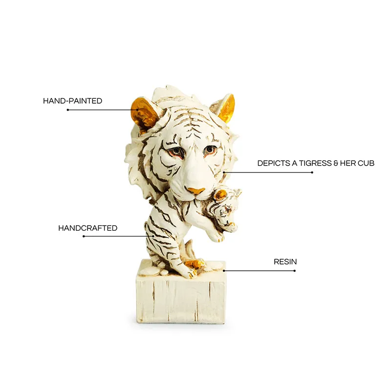 Tiger & Cub Resin Showpiece media 5