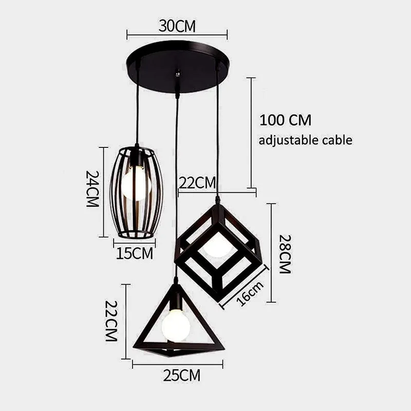 Paloma Light Cluster Metal Ceiling Lamp media 7