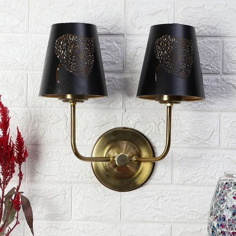 AuraCut Leaf Duo Metal Wall Lamp media 3