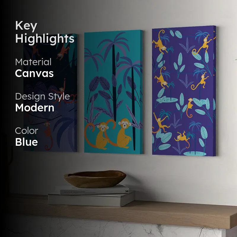 Abstarct Bandar Wall Art - Set Of Three media 2