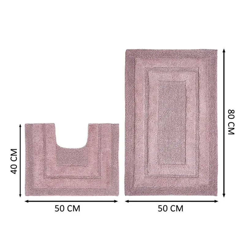 Aqualoom Anti skid Bath Mat (Pink) - Set Of Two media 11