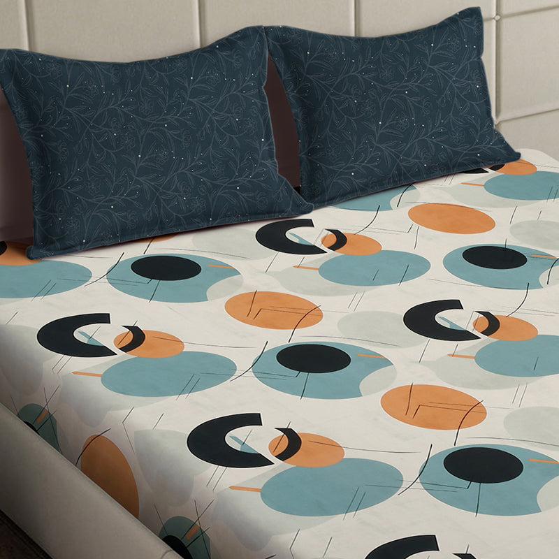 Liquid Mirage Abstract Bedsheet - 130 GSM media 5