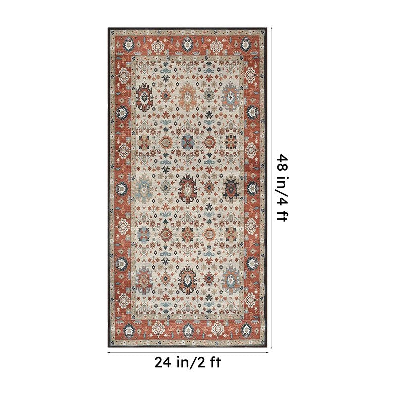 Shabnam Velvet Rectangle Anti-Skid Carpet media 8