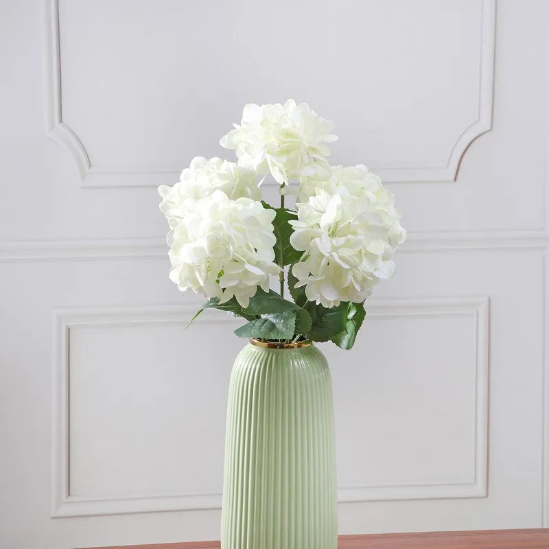 Blossira Hydrangea Silicone Artificial Flower - White media 3