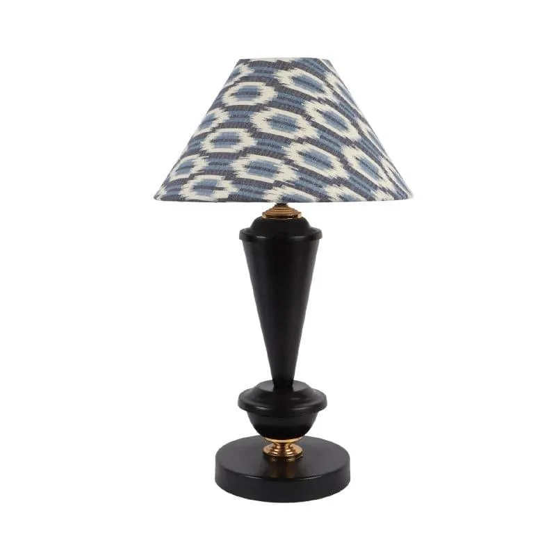 Lois Haskell Fabric Table Lamp - Blue,White media 4