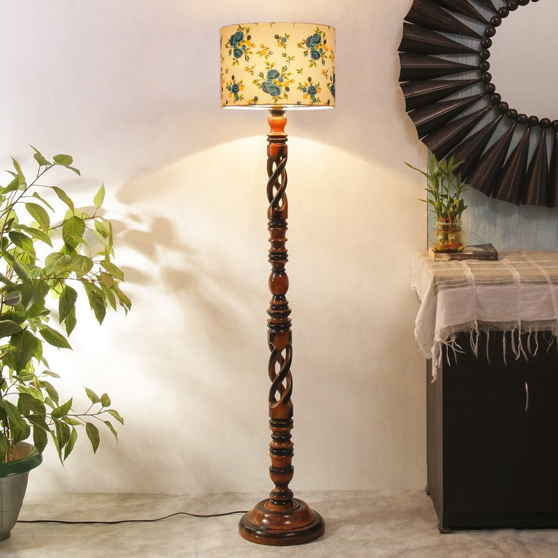 SlateRay Floor Lamp (Floral)