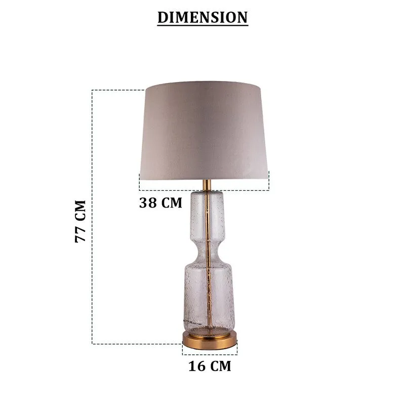 AarviDecor Quincy Classic Metal Table Lamp - Grey media 8